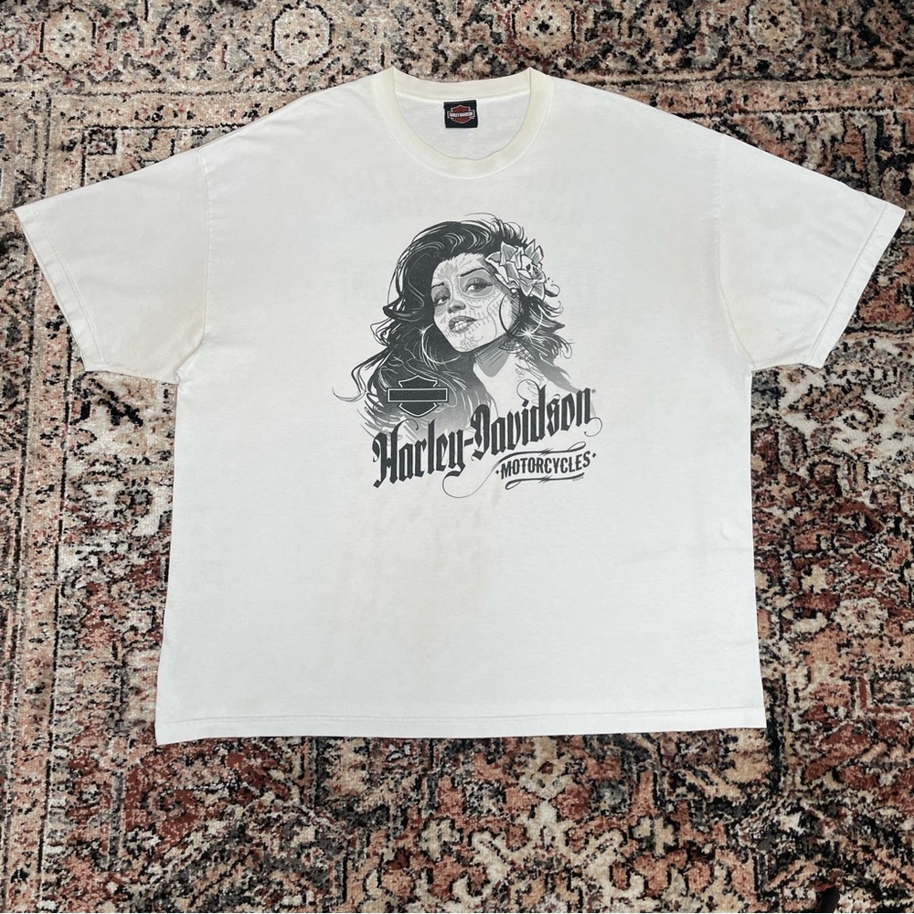 Harley Davidson Vintage White Tshirt